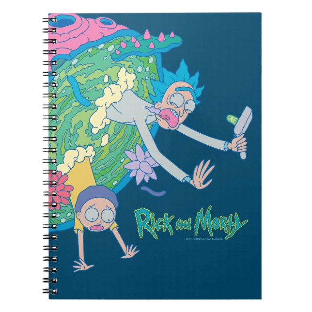 Caderno Espiral RICK E MORTY™ | Abandonamento Do Portal Infectado (Frente)