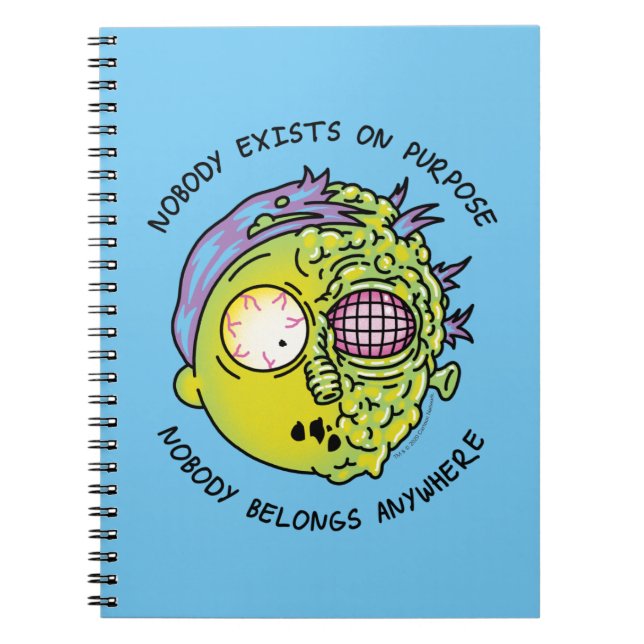 Caderno Espiral RICK E MORTY™ | Cota Morty Fly Estilizada (Frente)