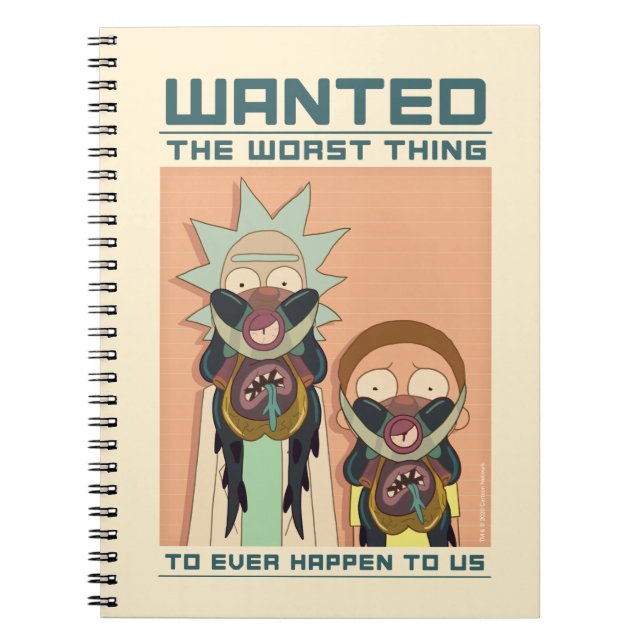 Caderno Espiral RICK E MORTY™ | Glorzo Poster (Frente)