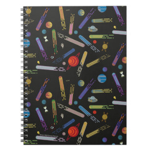 Caderno Espiral RICK E MORTY™  Padrão de Cometa Espacial Extern