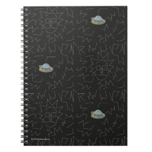 Caderno Espiral RICK E MORTY™  Padrão de constelação de Rick