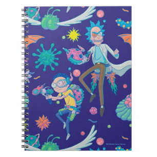 Caderno Espiral RICK E MORTY™   Padrão Entre Células Infectadas