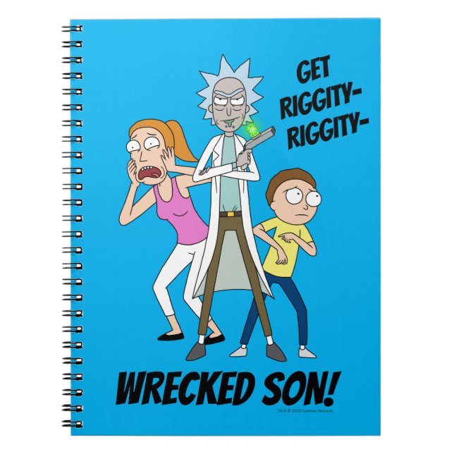 Caderno Espiral RICK E MORTY™ | Rick, Morty e Verão (Frente)