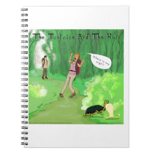 Caderno Espiral Rick Londres Tartaruga E O Cabelo Peruca Engraçado