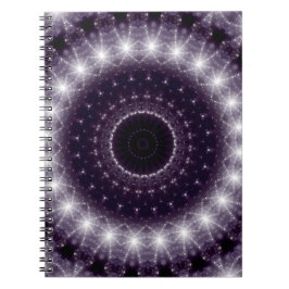 Caderno Espiral Rico Delicar Lace redondo preto e branco