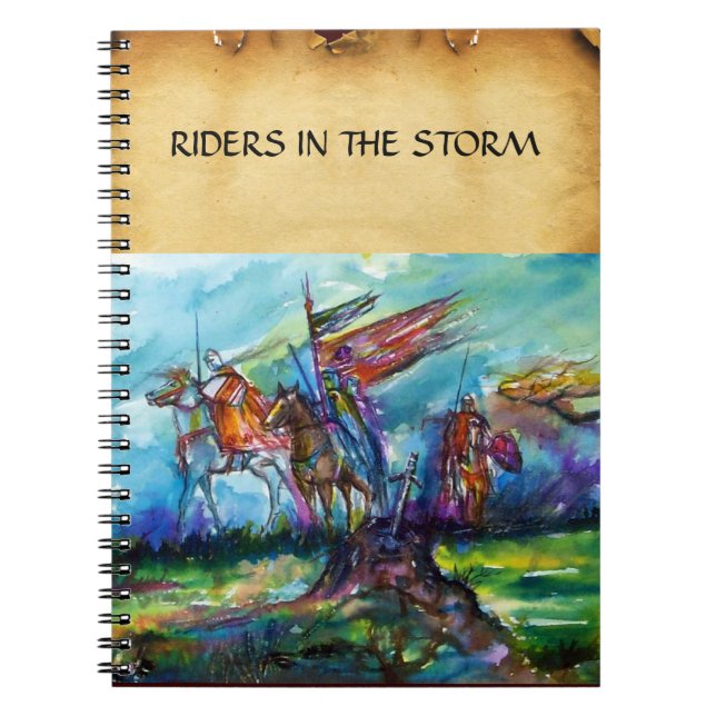 CADERNO ESPIRAL RIDERS NA TEMPESTADE (Frente)