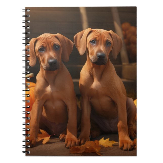 Caderno Espiral Ridgeback Ridgeback Puppy Autumn Delight Pumpkin (Frente)