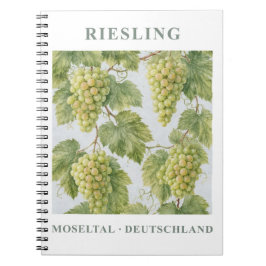 Caderno Espiral Riesling Moseltal Alemanha Viagem Arte
