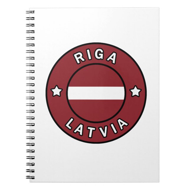 Caderno Espiral Riga Latvia (Frente)