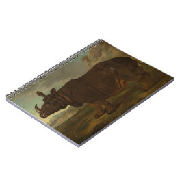 Caderno Espiral Rinocerontes (Rhino) (Wild Animal) (por J.B. Oudry