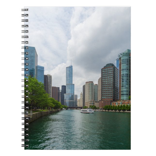 Caderno Espiral Rio Chicago abaixo (Frente)