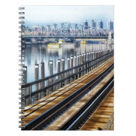 Caderno Espiral rio das construções bronx Nova Iorque