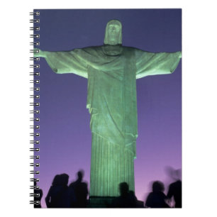 Caderno Espiral Rio de Janeiro, Brasil. a Estátua do Cristo no