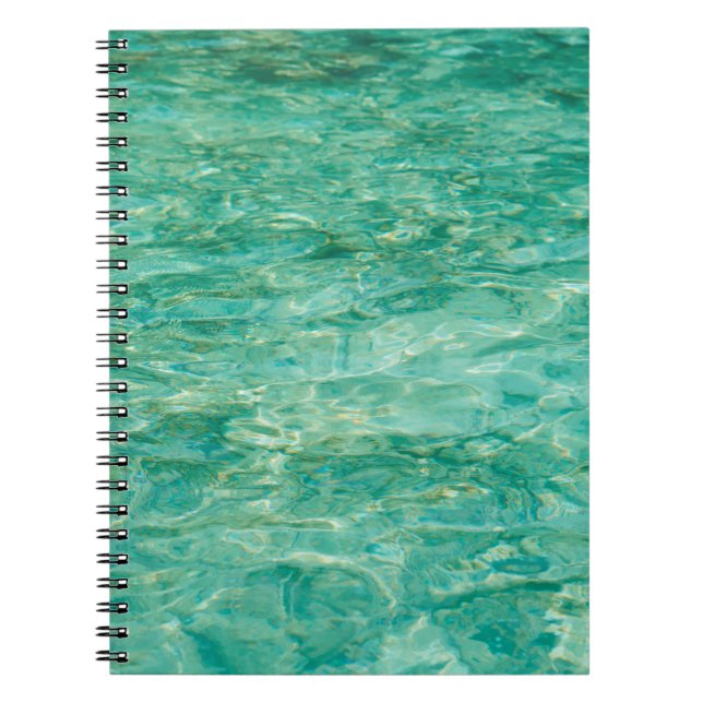 Caderno Espiral Rio lacquer oceânico aquático (Frente)