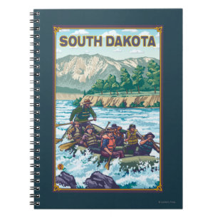 Caderno Espiral Rio RaftingSouth Dakota