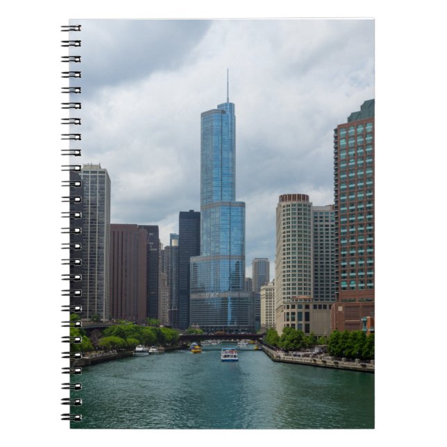Caderno Espiral Rio Trump Tower Chicago (Frente)