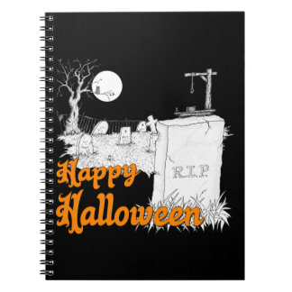 Caderno Espiral RIP de Halloween