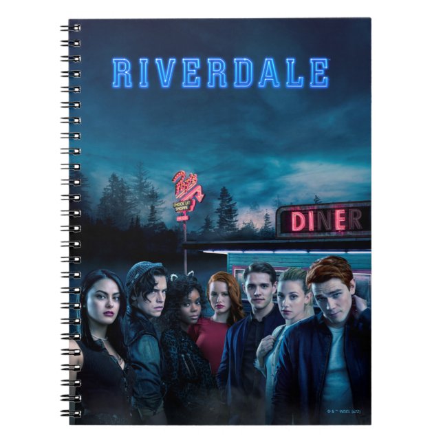 Caderno Espiral Riverdale Outside Pop Diner Poster (Frente)