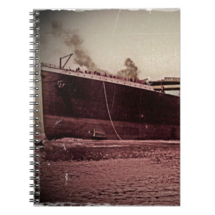 Caderno Espiral RMS Titanic Maiden Voyage