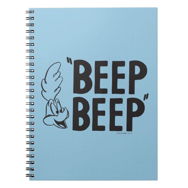 Caderno Espiral ROAD clássico RUNNER™ BEEP BEEP!™ (Frente)