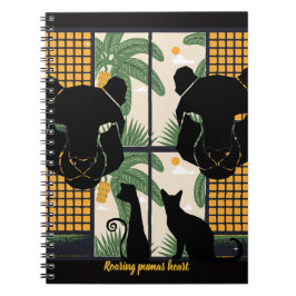Caderno Espiral Roaring Pumas Hearts
