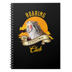 Caderno Espiral Roaring Sundown Club Sabertooth Tiger