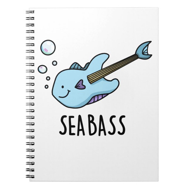 Caderno Espiral Robalo Basso Fone de Robalo Pun (Frente)