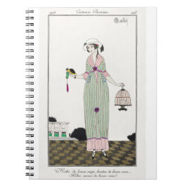 Caderno Espiral Robe de linon Charles Martin, Ilustração de Moda