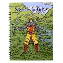 Caderno Espiral Robert the Bruce Scotland the Brave