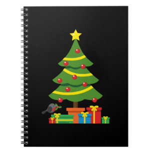Caderno Espiral Robin e Coloridos Presentes Na Árvore De Natal