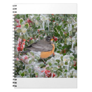 Caderno Espiral Robin no Natal