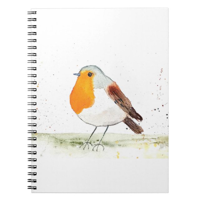 Caderno Espiral Robin Watercolor (Frente)