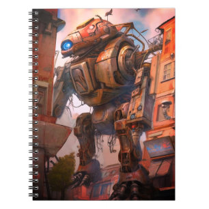 Caderno Espiral Robô