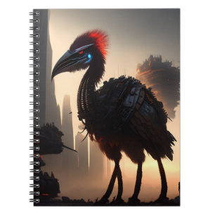 Caderno Espiral Robô Futurístico Australiano Emu, Notebook