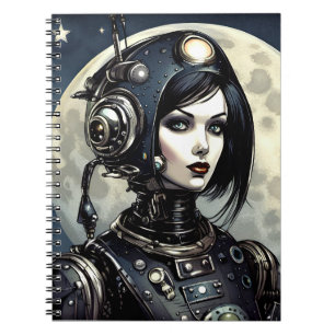 Caderno Espiral Robot Mulher I