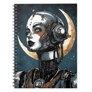Caderno Espiral Robot Woman III