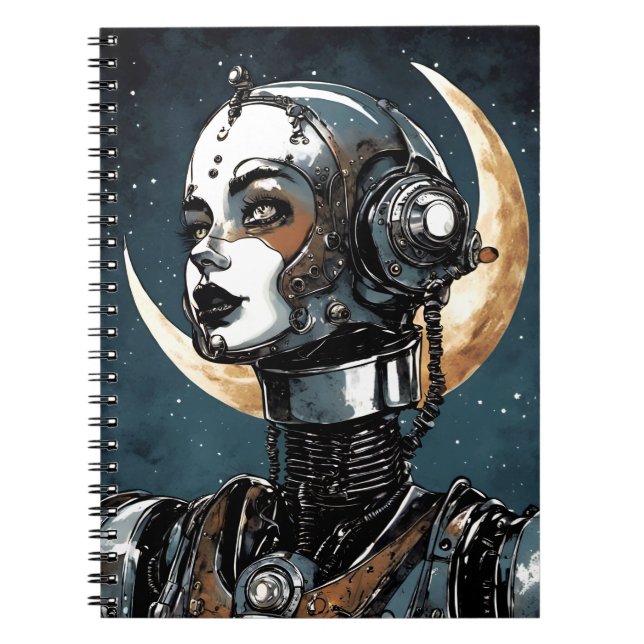 Caderno Espiral Robot Woman III (Frente)