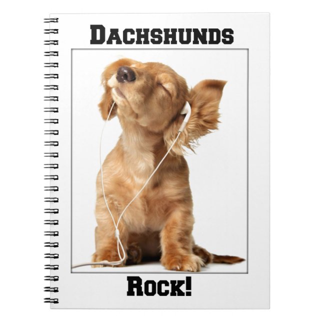 Caderno Espiral Rocha dos Dachshunds (Frente)