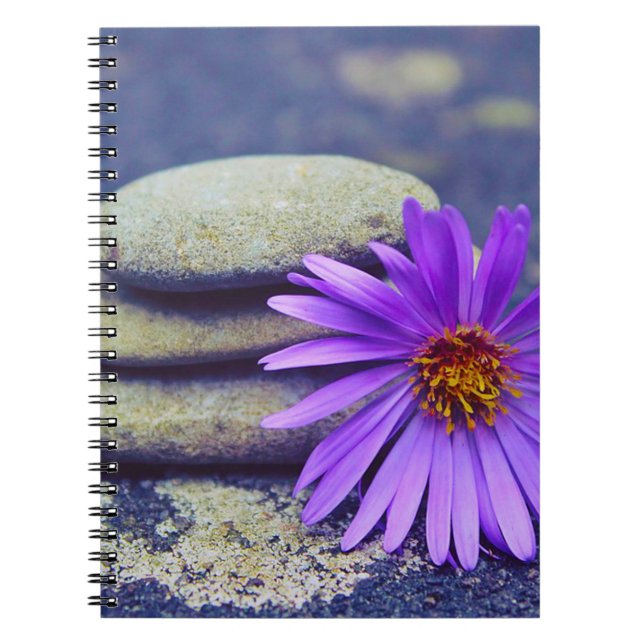 Caderno Espiral Rochas e margaridas (Frente)