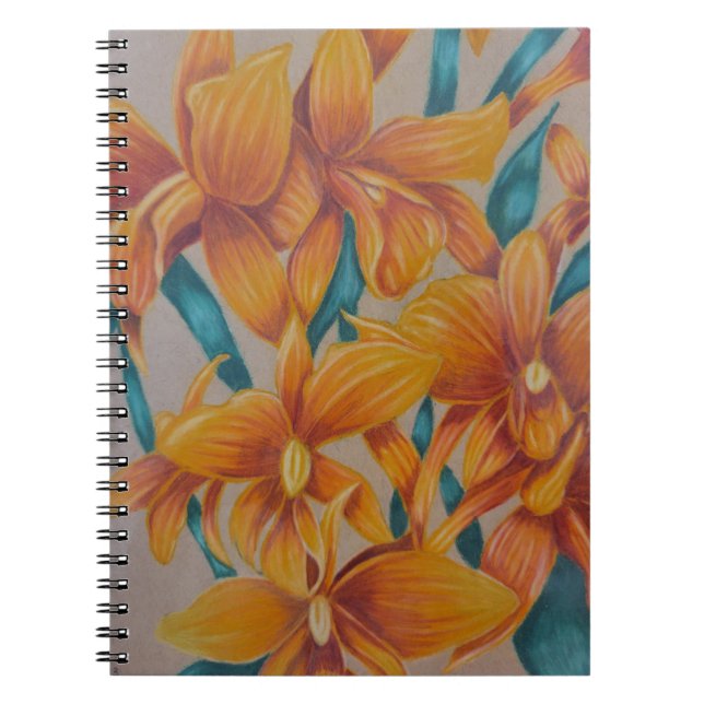 Caderno Espiral Rochid Laranja (Frente)