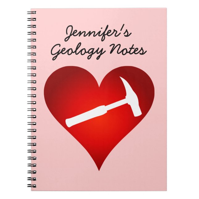 Caderno Espiral Rock Hammer Heart (Frente)