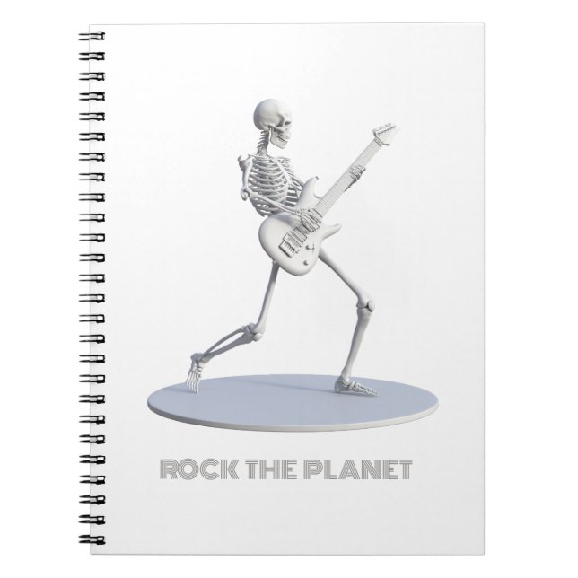 Caderno Espiral Rock The Planet (Frente)