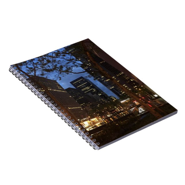 Caderno Espiral Rockefeller Center Dawn NYC Architecture Nova York (Lado Direito)