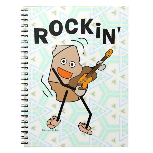Caderno Espiral Rockin' Guitar (Frente)
