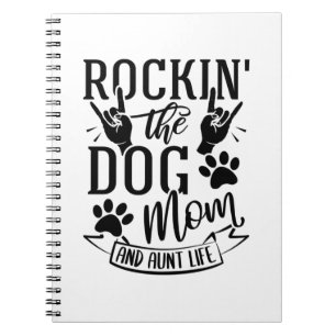 Caderno Espiral Rockin The Dog Mãe And Thunt Life