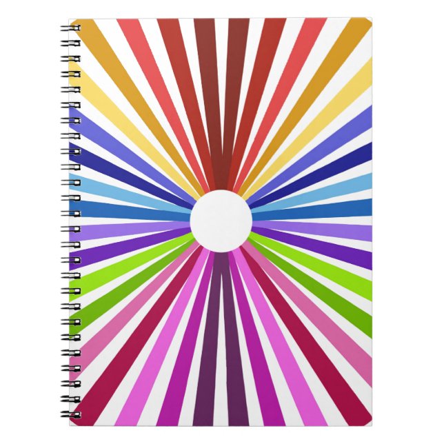 Caderno Espiral Roda arco-íris (Frente)