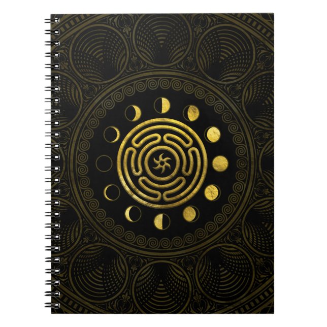 Caderno Espiral Roda de Hecate e Luas (Frente)