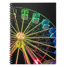 Caderno Espiral Roda-férris verde e azul