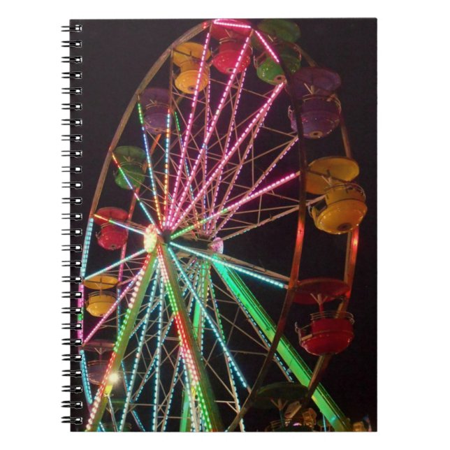 Caderno Espiral Roda Gigante Noturna (Frente)