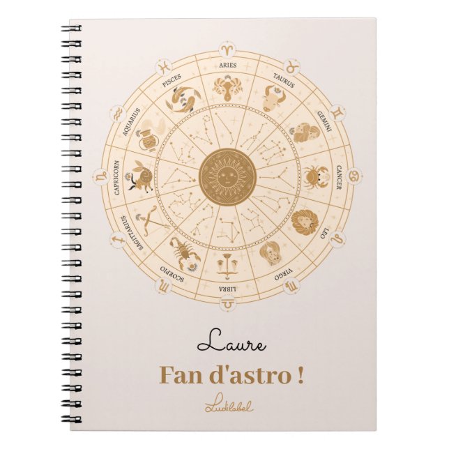 Caderno Espiral Roda Zodiac Ocidental - (Frente)